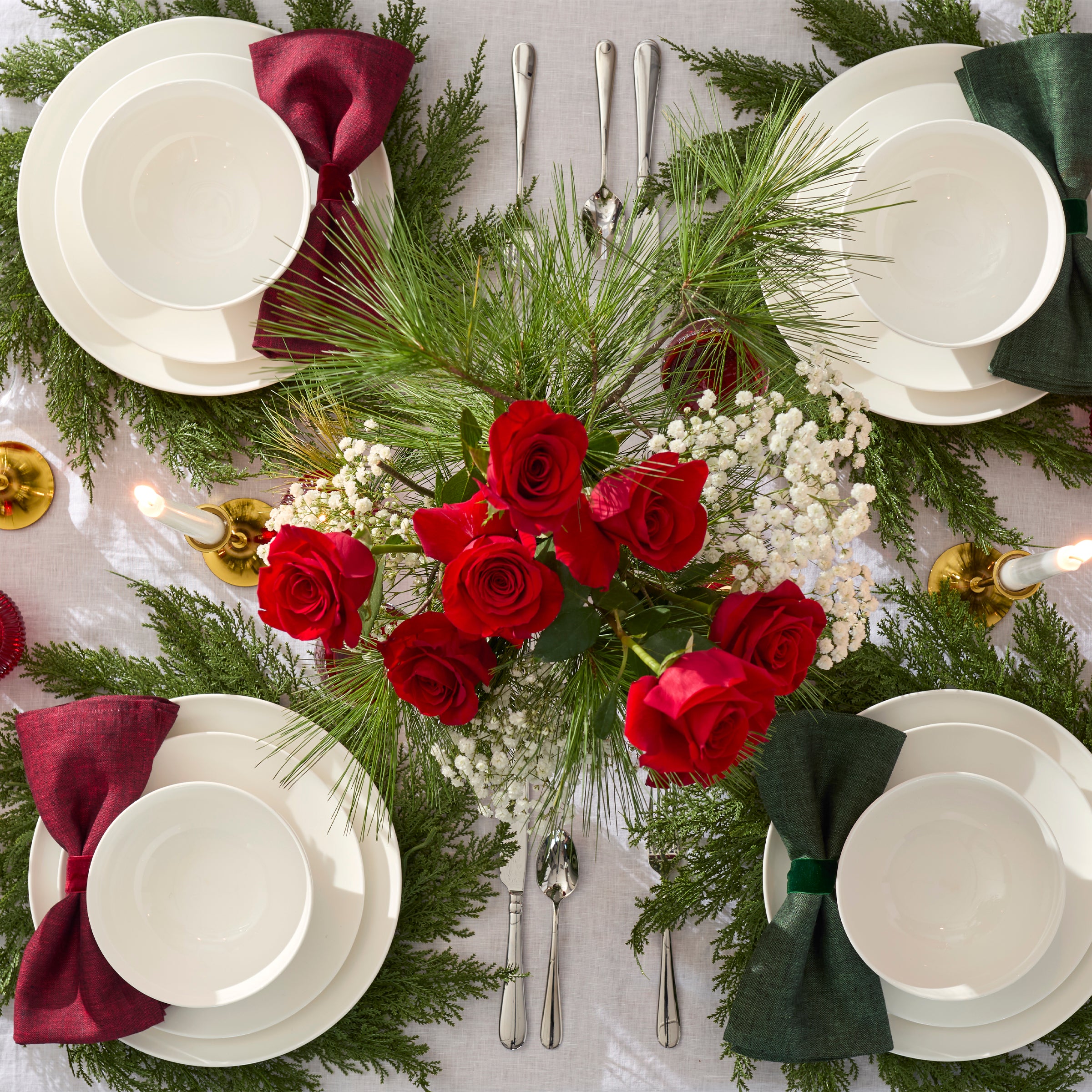 White Bone China Coupe Dinnerware Set, 18-Piece - Image 4